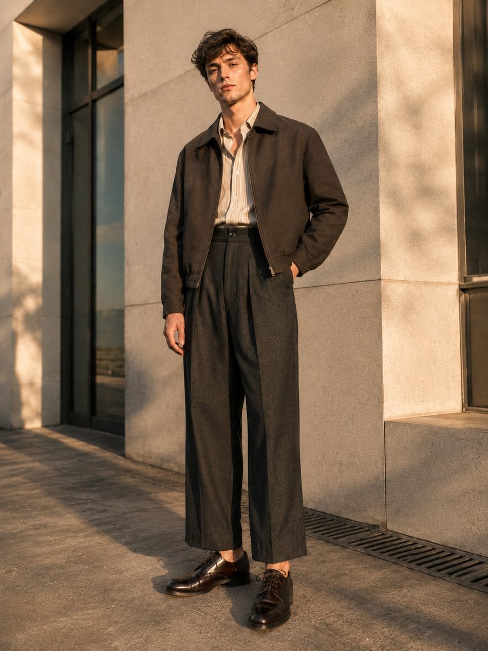 The pleated trouser